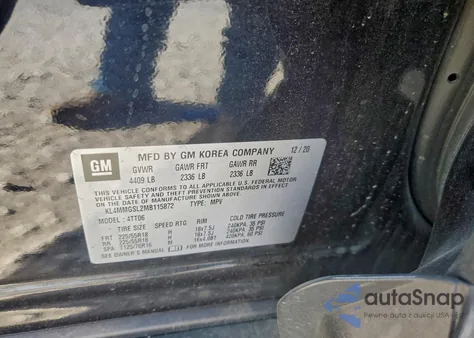 2021 Buick Encore Gx Essence из США, поврежденный, VIN KL4MMGSL2MB115872